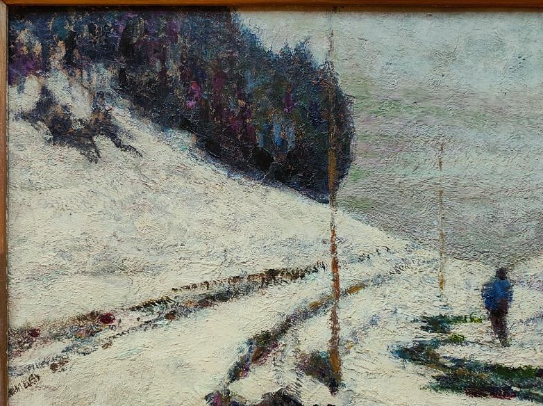Victor Charreton (1864-1936) Solitude sous la neige à Murols, Auvergne. Boudal, Perouse, Zingg-photo-2