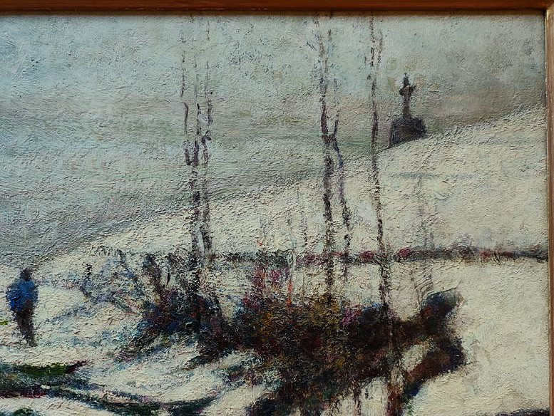 Victor Charreton (1864-1936) Solitude sous la neige à Murols, Auvergne. Boudal, Perouse, Zingg-photo-3
