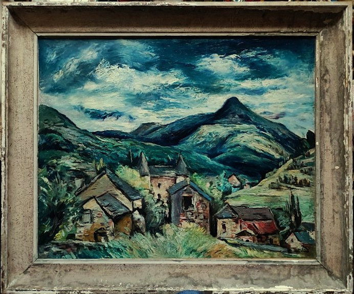  Anders Osterlind (1887-1960) Village Near Puy Mary, Cantal, Circa 1944. Crozant School, Vlaminck
