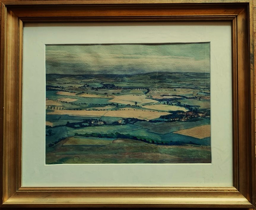 Auguste Michel Colle (1872-1949) Haystacks + Plain Of Sion. Nancy, Lorraine, Peccatte, Baccarat..-photo-3