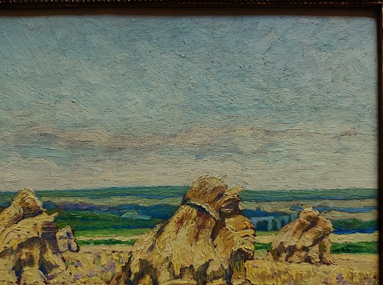 Auguste Michel Colle (1872-1949) Haystacks + Plain Of Sion. Nancy, Lorraine, Peccatte, Baccarat..-photo-3