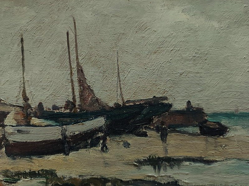 Lucien Seevagen (1887-1959) Small Breton Port, Bréhat, Paimpol...brittany, Pont-aven, Goulden...-photo-4