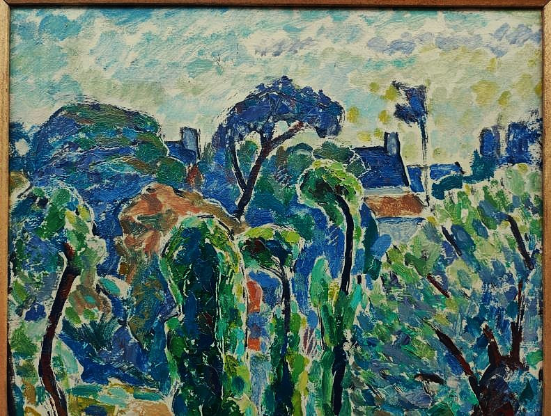 Adolphe Marie Beaufrère (1876-1960) Entre Plouay et Restavy, Bretagne. Ecole Pont-Aven Sérusier-photo-3