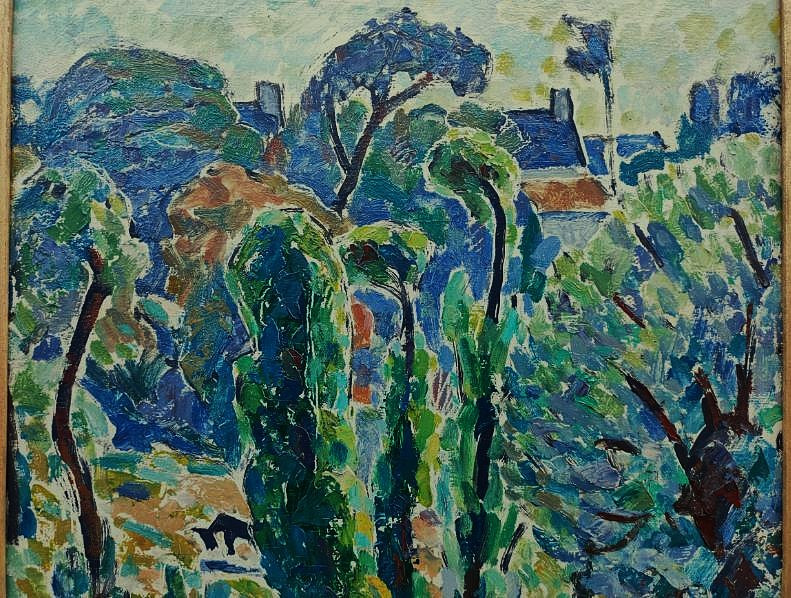 Adolphe Marie Beaufrère (1876-1960) Entre Plouay et Restavy, Bretagne. Ecole Pont-Aven Sérusier-photo-4