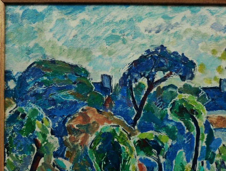 Adolphe Marie Beaufrère (1876-1960) Entre Plouay et Restavy, Bretagne. Ecole Pont-Aven Sérusier-photo-2