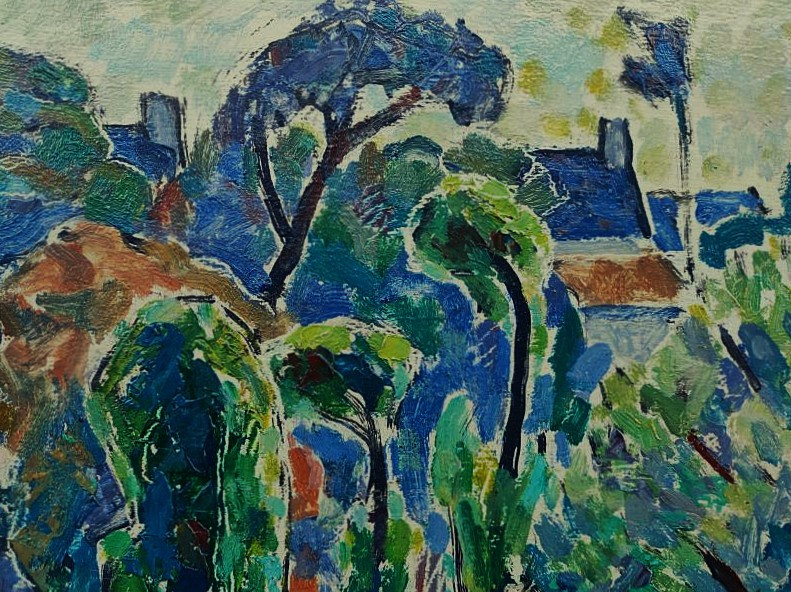 Adolphe Marie Beaufrère (1876-1960) Entre Plouay et Restavy, Bretagne. Ecole Pont-Aven Sérusier-photo-6