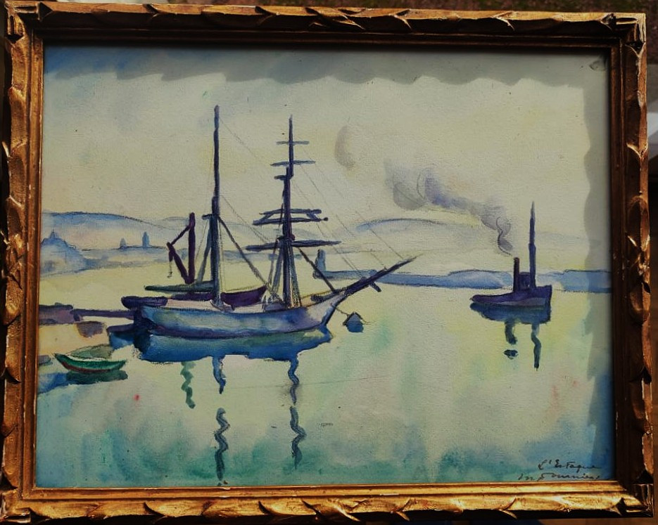 Marcel Fournier (1869-1917) l'Estaque And View Of Paris. Traveling Painter, Auvergne, Crozant, Allier-photo-3