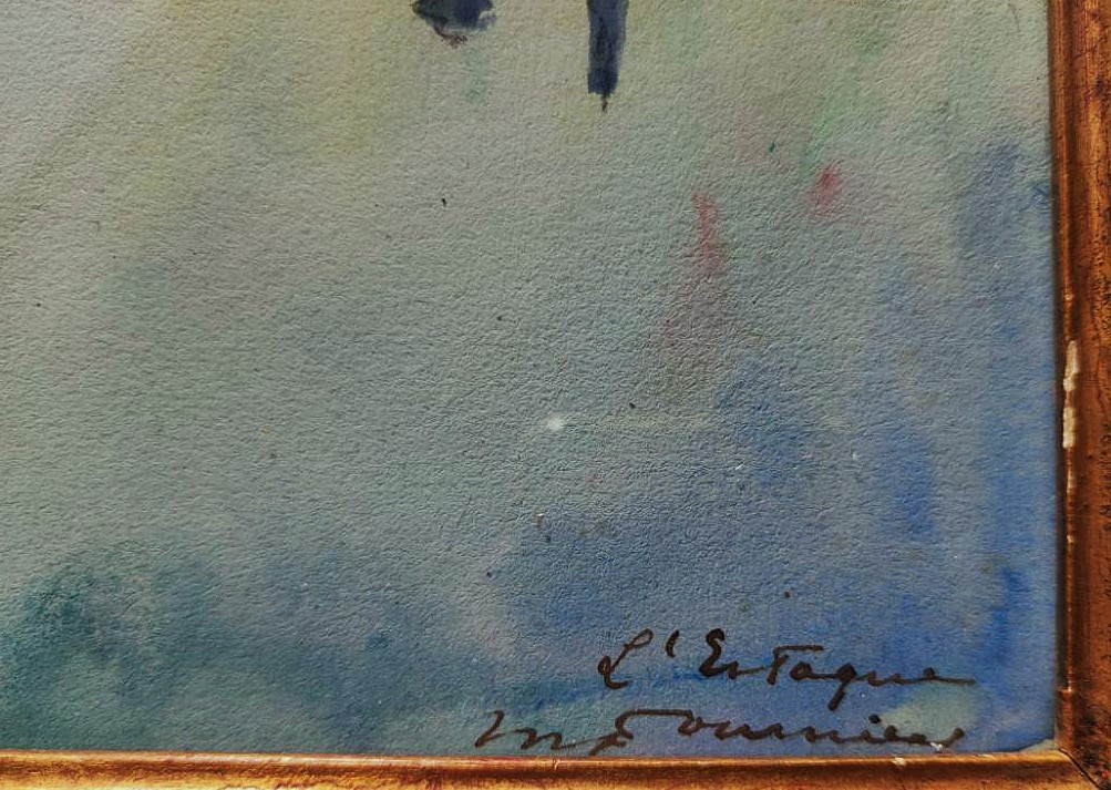 Marcel Fournier (1869-1917) l'Estaque And View Of Paris. Traveling Painter, Auvergne, Crozant, Allier-photo-3