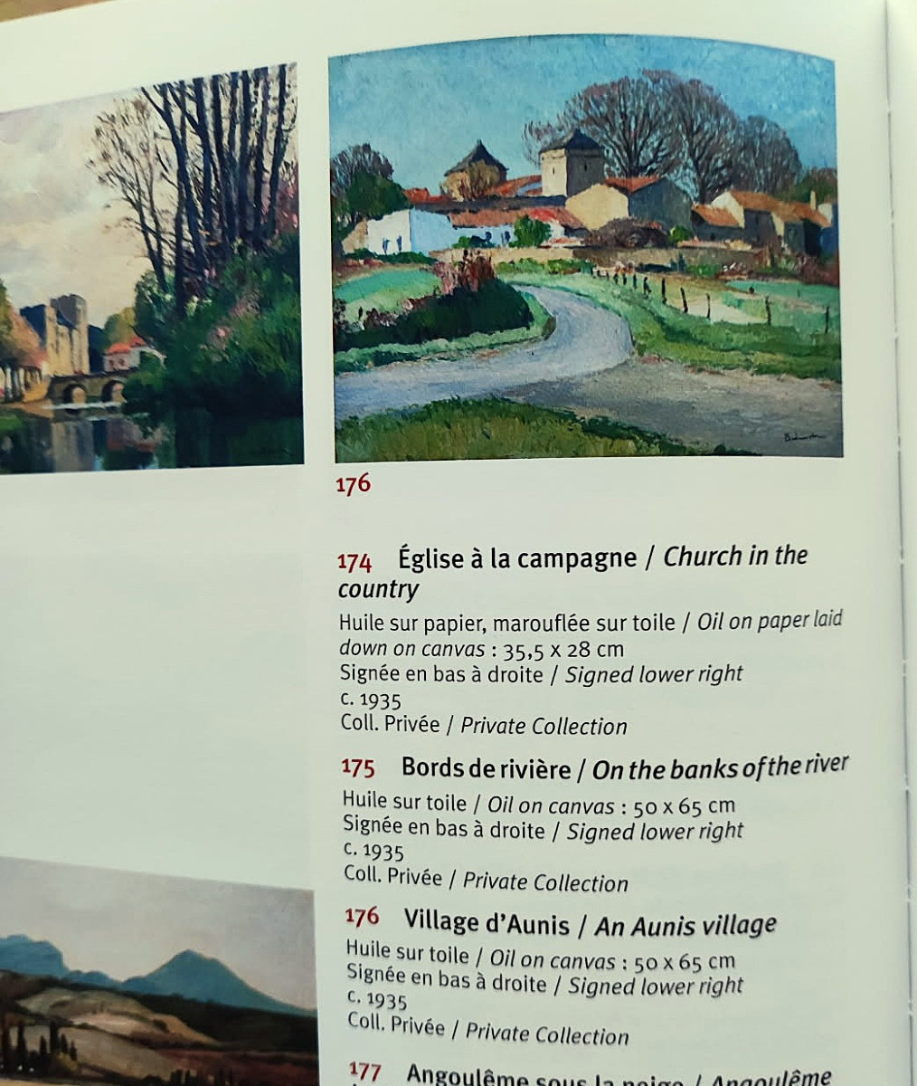 Gaston Balande (1880-1971) Village Of Aunis, Lauzières ~1935. La Rochelle, Ré, Suire, Charente..-photo-8