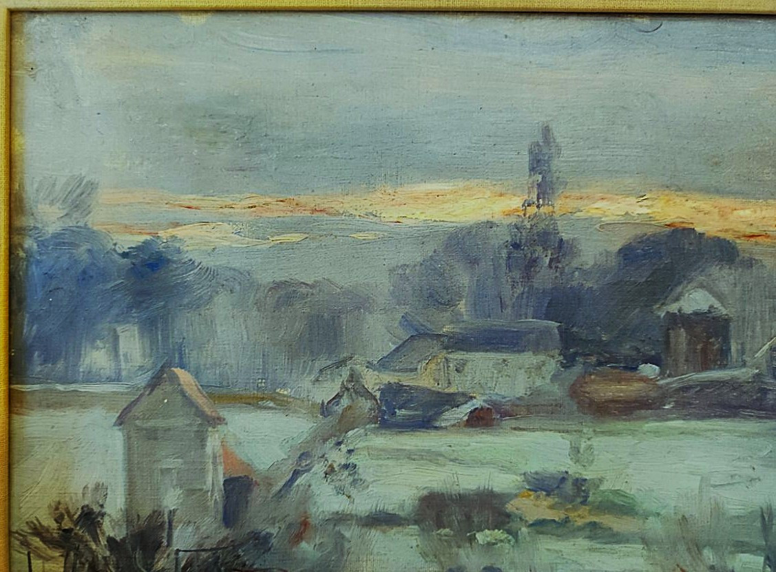 Gustav Albert (1866-1905) White Frost 1892. Sweden, Crozant School, Osterlind, Gothenburg, 19th Century-photo-4