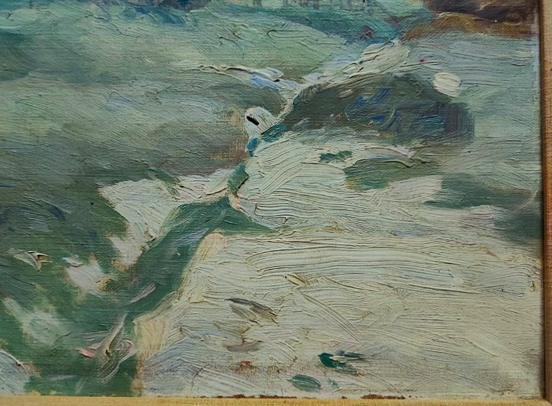 Gustav Albert (1866-1905) White Frost 1892. Sweden, Crozant School, Osterlind, Gothenburg, 19th Century-photo-5