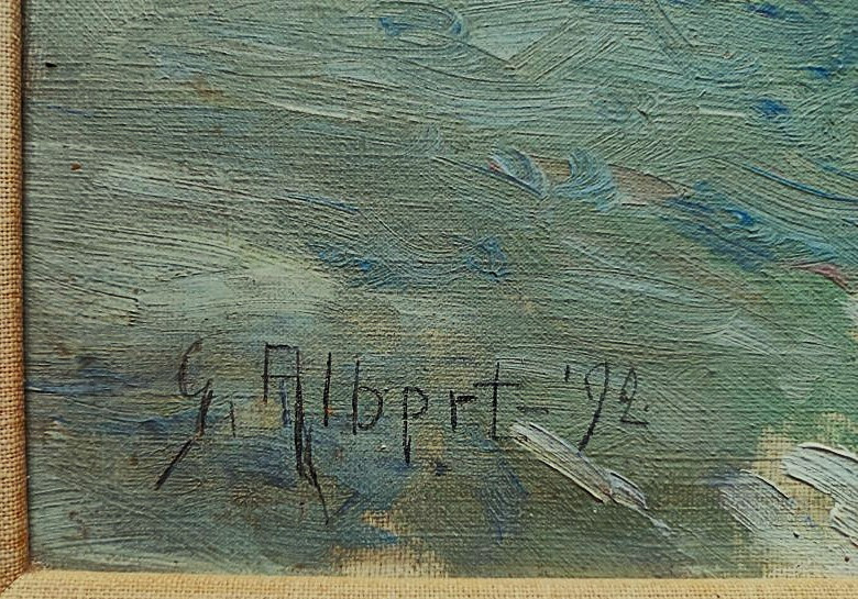 Gustav Albert (1866-1905) White Frost 1892. Sweden, Crozant School, Osterlind, Gothenburg, 19th Century-photo-7