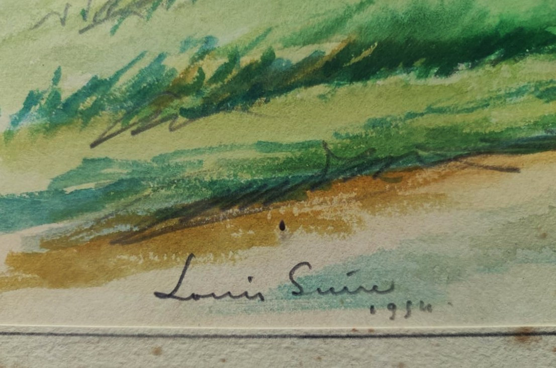 Louis Suire (1899-1987) Moulin Du Coivre Saint-pierre d'Oléron 1954. La Rochelle, Ré, Balande..-photo-4