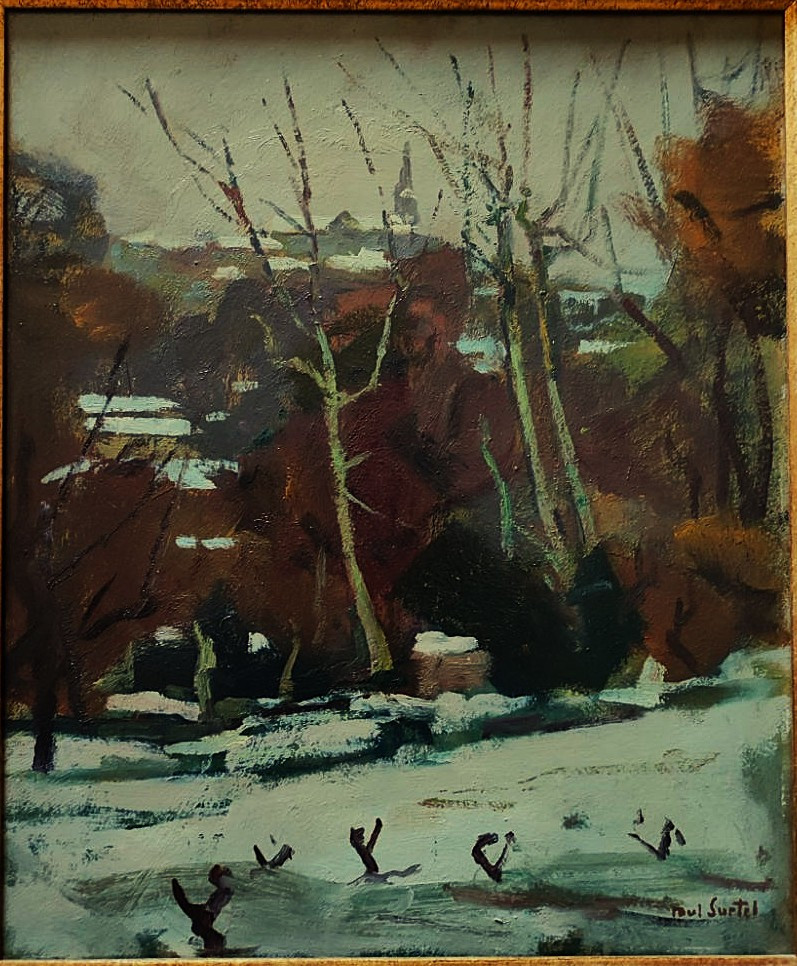 Paul Surtel (1893-1985) Carpentras Under The Snow. Crozant And Provençal School, Maillaud, Rue-photo-2