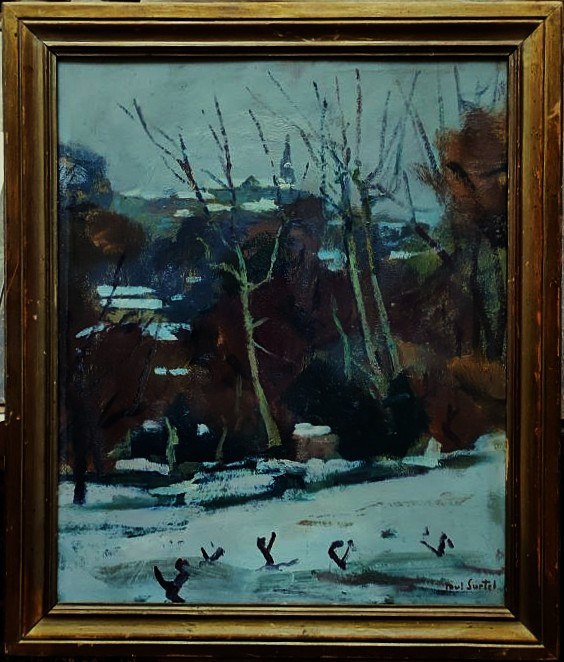 Paul Surtel (1893-1985) Carpentras Under The Snow. Crozant And Provençal School, Maillaud, Rue
