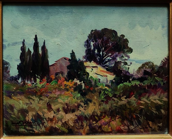 Luc Belin (1878-1959) Grey Sky In Provence. Lyon School, Villeneuve-lès-avignon, Paul Saïn-photo-2