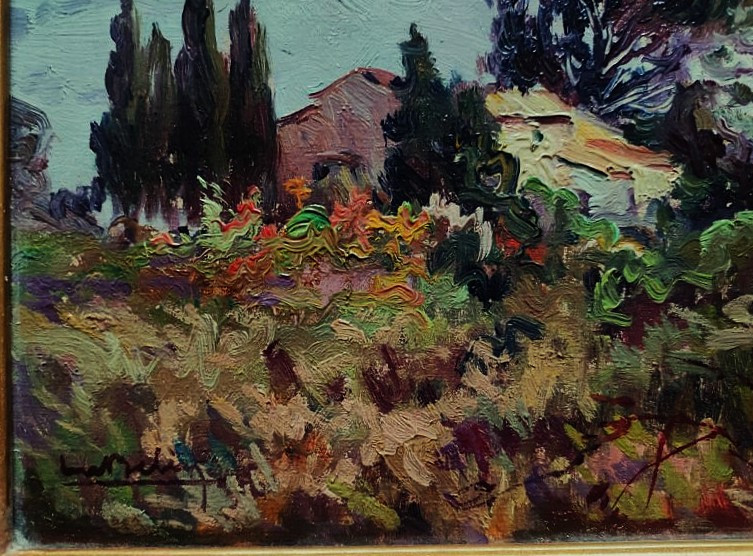 Luc Belin (1878-1959) Grey Sky In Provence. Lyon School, Villeneuve-lès-avignon, Paul Saïn-photo-2