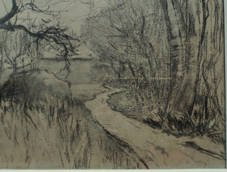 Charles Henry Fromuth (1861-1937) Lune sur Barbizon ~1895. Américain, USA, Concarneau Pont-Aven-photo-1