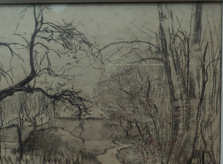 Charles Henry Fromuth (1861-1937) Lune sur Barbizon ~1895. Américain, USA, Concarneau Pont-Aven-photo-2