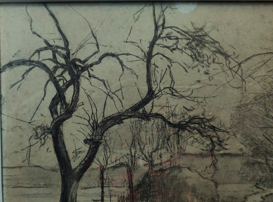 Charles Henry Fromuth (1861-1937) Lune sur Barbizon ~1895. Américain, USA, Concarneau Pont-Aven-photo-3