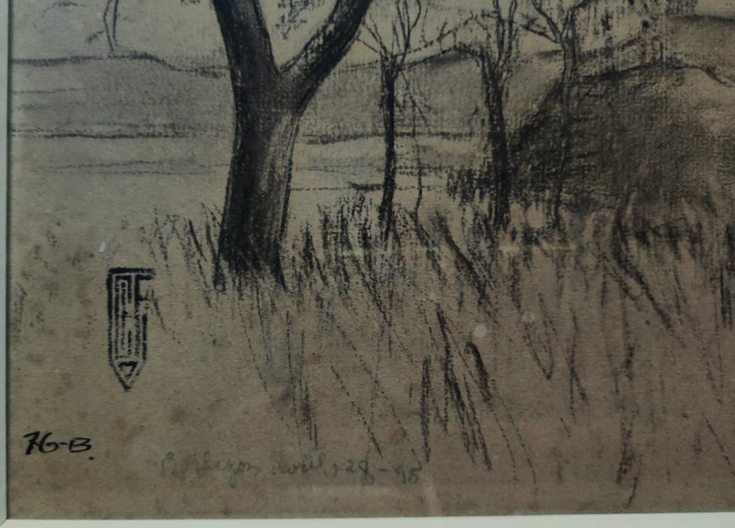 Charles Henry Fromuth (1861-1937) Lune sur Barbizon ~1895. Américain, USA, Concarneau Pont-Aven-photo-4