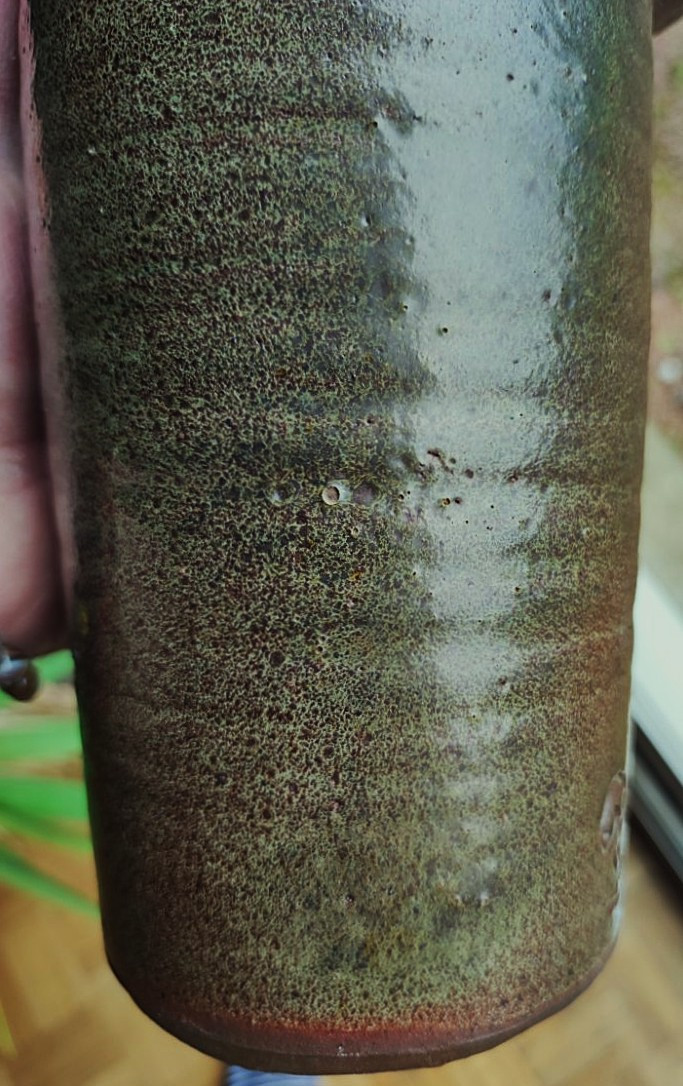 Norbert Pierlot (1919-1979) Large Pitcher Vase With Brown-green Glaze, Circa 1960. Ratilly, Jouve -photo-5