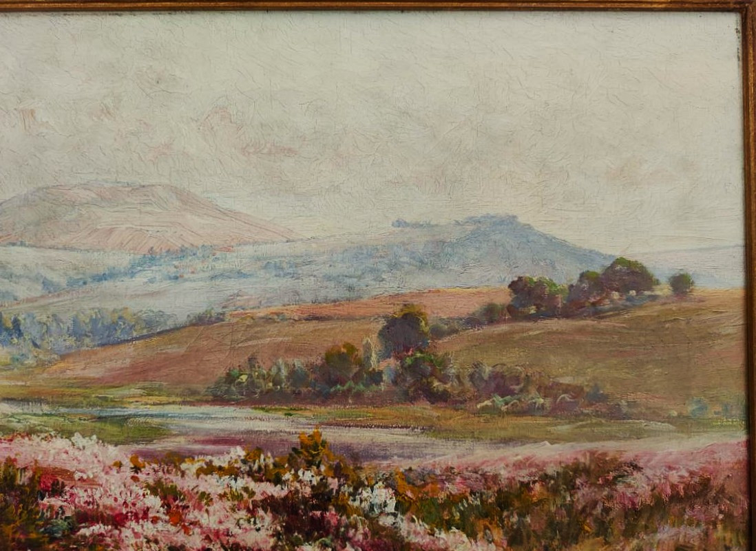 Edouard Pail (1851-1916) Paysage aux bruyères, Creuse. Impressionniste, Ecole de Crozant Pouget-photo-4