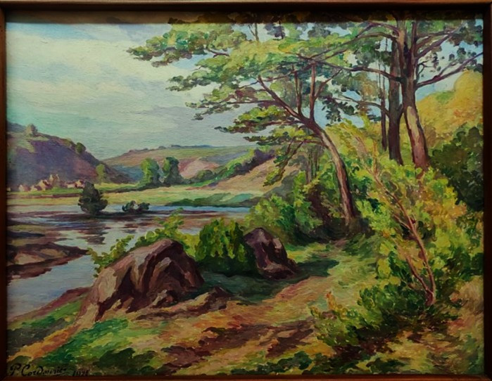 Paul CORDONNIER (1878-1963) Vallée de le Creuse au Pin 1922. Ecole de Crozant, Jamet Gargilesse-photo-2