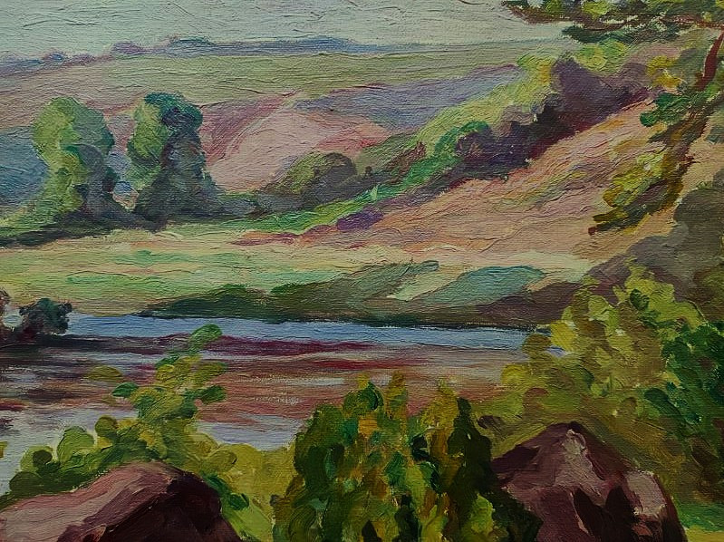 Paul CORDONNIER (1878-1963) Vallée de le Creuse au Pin 1922. Ecole de Crozant, Jamet Gargilesse-photo-2