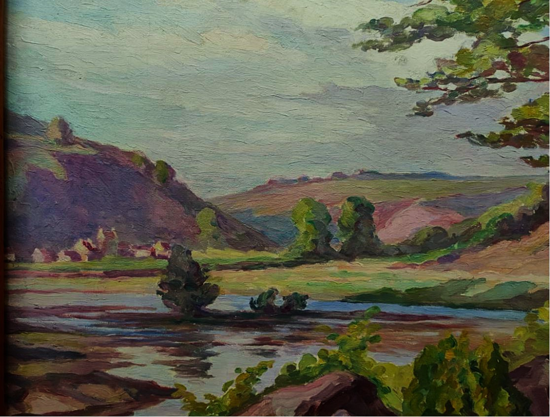 Paul CORDONNIER (1878-1963) Vallée de le Creuse au Pin 1922. Ecole de Crozant, Jamet Gargilesse-photo-5