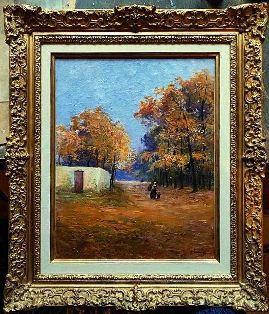 Paul Madeline (1863-1920) Autumn Walk C.1902. Creuse, Crozant School, Guillaumin