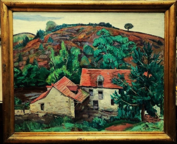 Eugène Alluaud ( 1866-1947) Moulin Bouchardon Creuse ~1925. Ecole De Crozant Limoges Guillaumin-photo-2