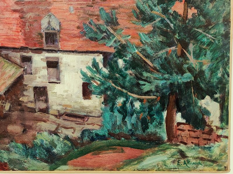 Eugène Alluaud ( 1866-1947) Moulin Bouchardon Creuse ~1925. Ecole De Crozant Limoges Guillaumin-photo-2