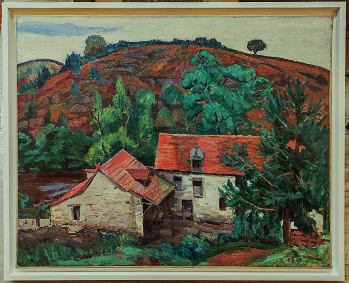 Eugène Alluaud (1866-1947) Moulin Bouchardon Creuse ~1925. Crozant School, Limoges, Guillaumin