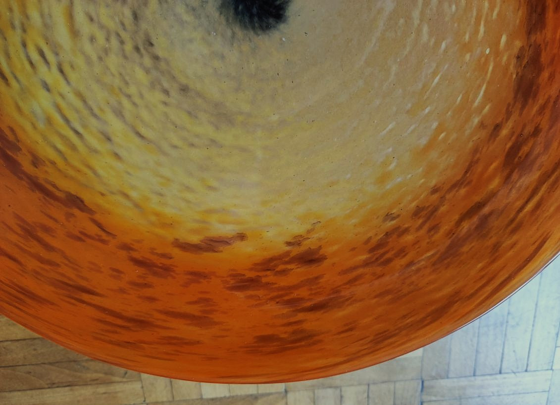 Charles Schneider (1881-1953) Grande coupe en verre Art Déco 1925/1930. Verre Français, Daum, -photo-5