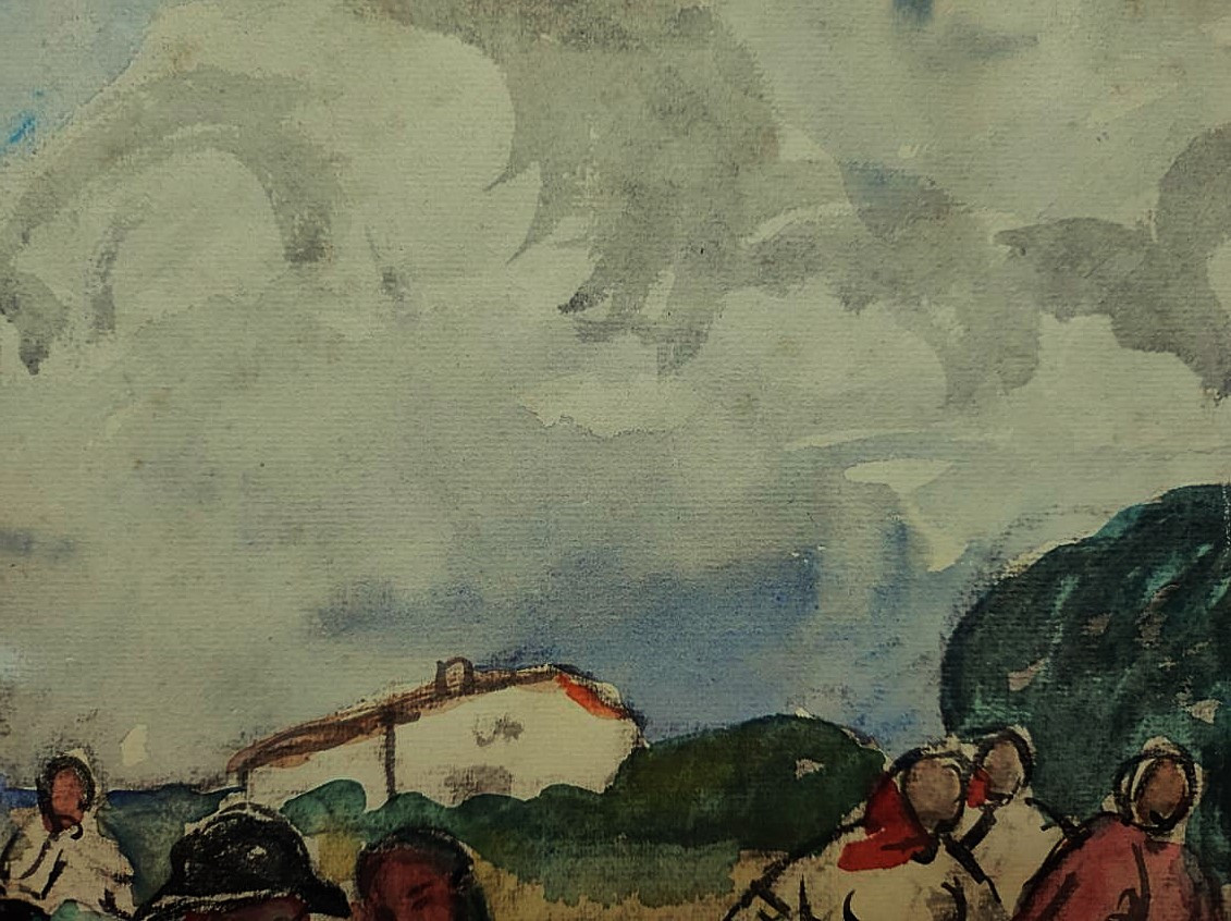 Gaston Balande (1880-1971) Rescue In The Lauzières Marshes. Charente, La Rochelle, Suire-photo-5