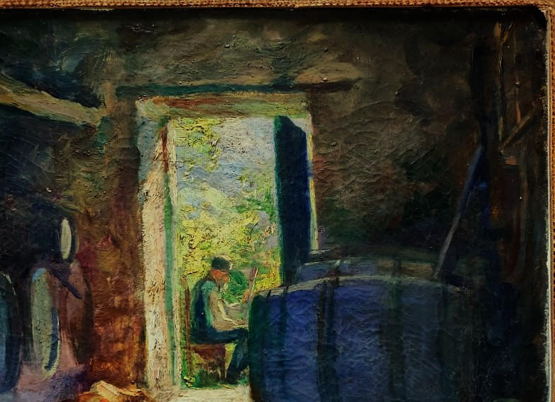 Henri Jamet (1858-1940) Winegrower In His Cellar, Gargilesse. Crozant School, Berry, Creuse, Gien-photo-4