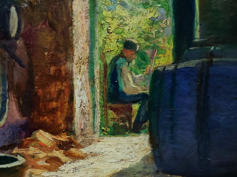 Henri Jamet (1858-1940) Vigneron dans sa cave Gargilesse. Ecole de Crozant, Berry, Creuse vigne-photo-2