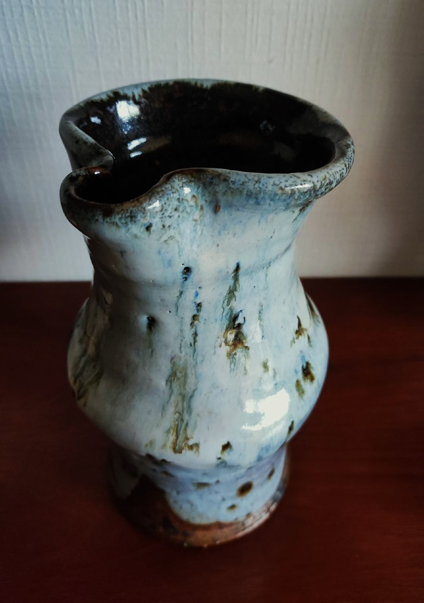 Anne Kjaersgaard (1933-1990) Stoneware Pitcher ~1980. La Borne, Linard, Leach, Joulia, Ivanoff Astoul-photo-2