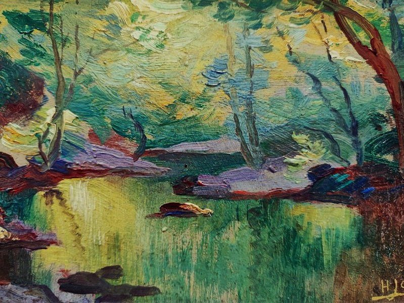 Henri Jamet (1858-1940) La Gargilesse. Ecole de Crozant, Berry, Detroy, Osterlind. Creuse, Gien-photo-2