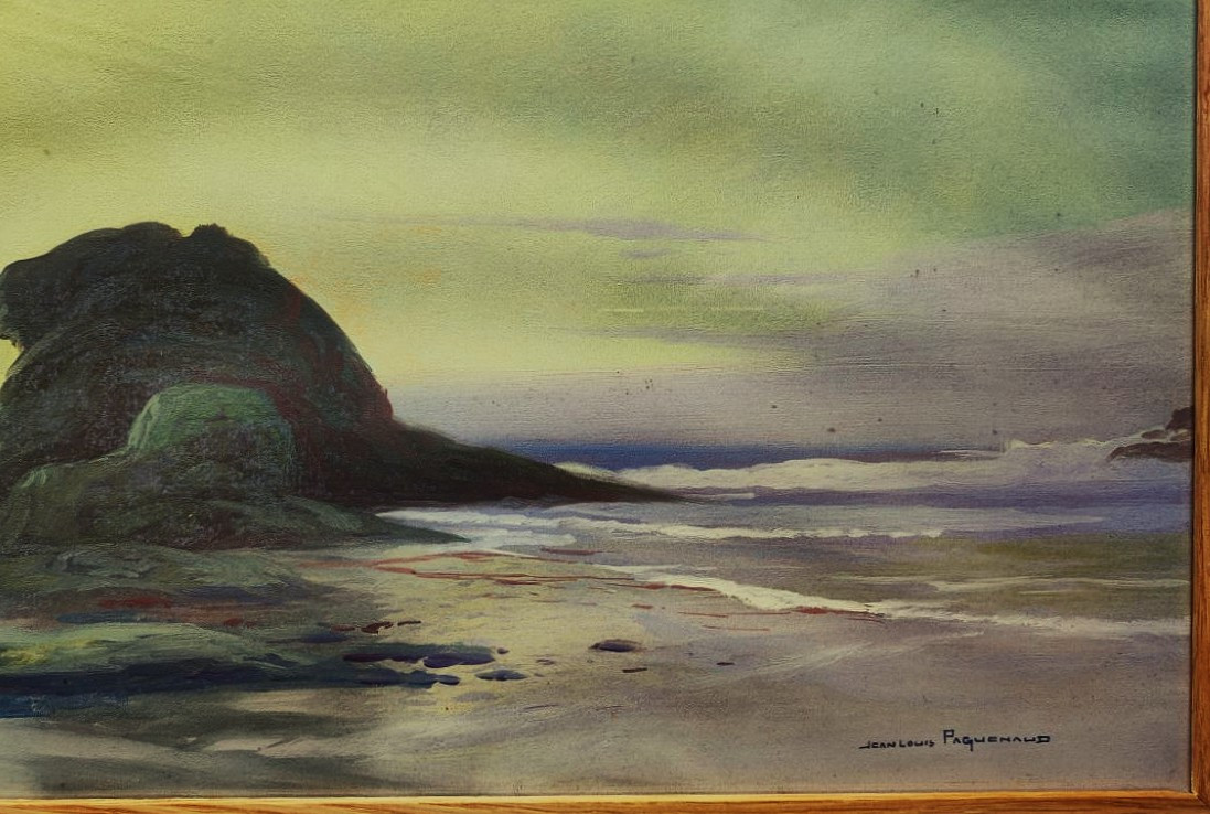 Jean Louis Paguenaud (1876-1952) Les jumeaux à Hendaye, Pays-Basque. Limoges, Marine, Espagne-photo-5