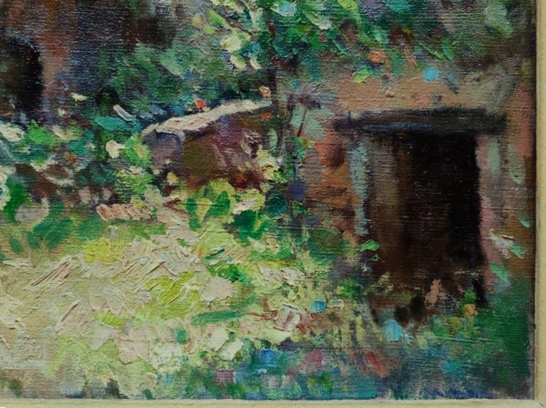 Edouard Bernaut (1890-1981) Village en été. Creuse, Dordogne. Ecole de Crozant Montézin Roumain-photo-4