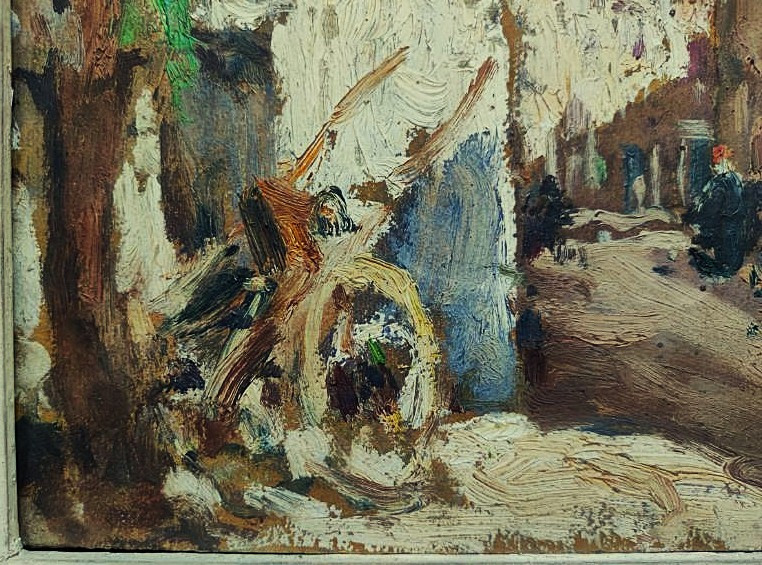 Fernand Maillaud (1863-1948) Lively Street In The Sun. Orange, Berry. Crozant And Provençal School-photo-4