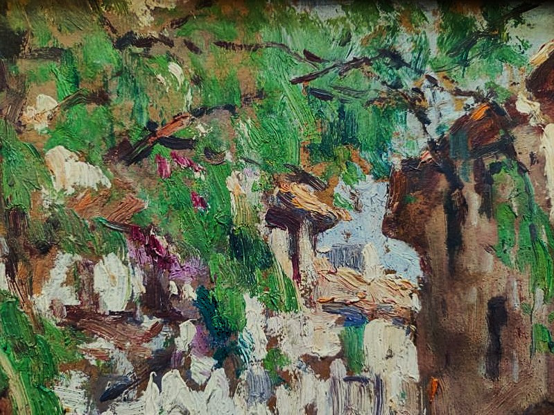 Fernand Maillaud (1863-1948) Lively Street In The Sun. Orange, Berry. Crozant And Provençal School-photo-6