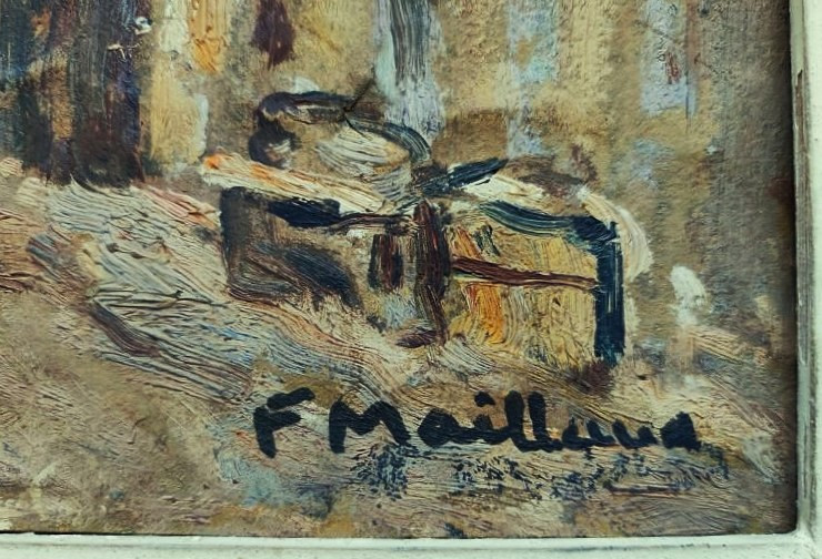 Fernand Maillaud (1863-1948) Lively Street In The Sun. Orange, Berry. Crozant And Provençal School-photo-7