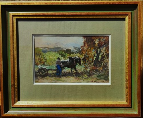 Fernand Maillaud (1863-1948) The Horse-drawn Carriage. Crozant School, Berry, Creuse Valley, Rollinat-photo-2