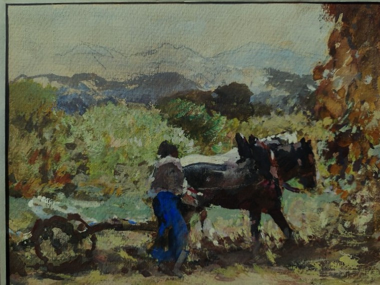 Fernand Maillaud (1863-1948) The Horse-drawn Carriage. Crozant School, Berry, Creuse Valley, Rollinat-photo-3