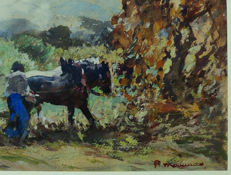 Fernand Maillaud (1863-1948) The Horse-drawn Carriage. Crozant School, Berry, Creuse Valley, Rollinat-photo-1