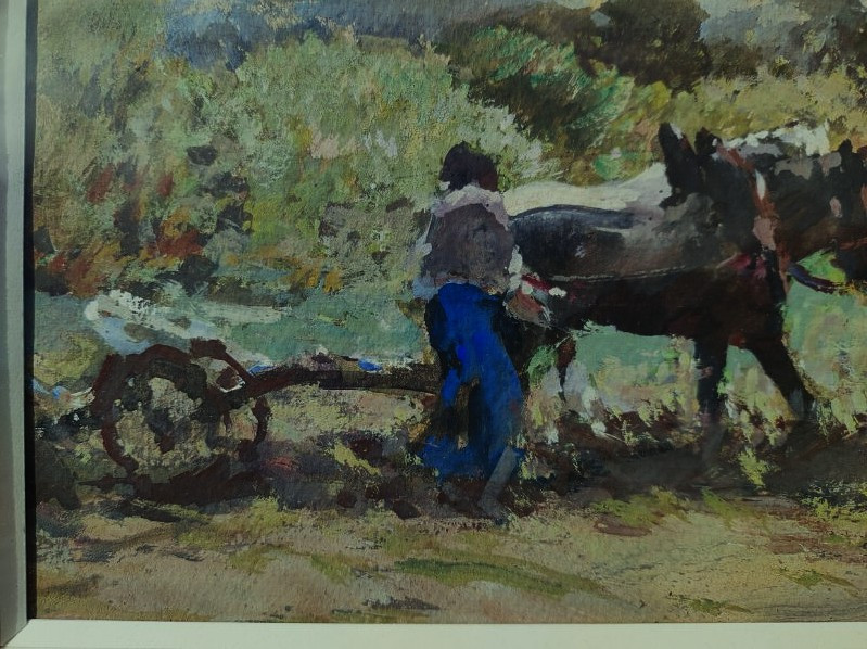 Fernand Maillaud (1863-1948) The Horse-drawn Carriage. Crozant School, Berry, Creuse Valley, Rollinat-photo-2