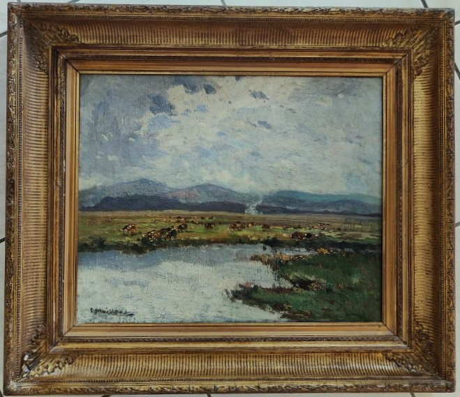 Fernand Maillaud (1863-1948) Pastures In The Valley, Creuse, Berry, Provence Crozant School